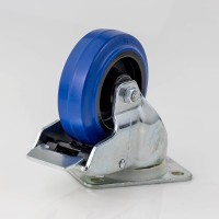 Penn Elcom W0985-V6 | Rueda Giratoria Azul con Freno de 100mm 